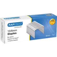 Rapesco Heftklammern 13/6, S13060Z3, Stahldraht verzinkt 5018505555067 Rapesco 5000 Stück