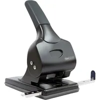 Rapesco Registraturlocher ALU 65 1015, schwarz, bis 6,5mm 65 Blatt, mit Anschlagschiene 5018505001571 Rapesco
