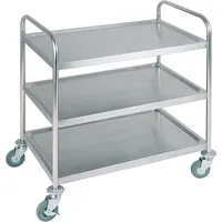 APS Servierwagen 11979 3Böden 91x59cm Edelstahl 4004133119796 APS