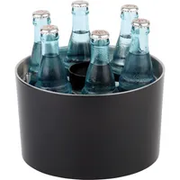 APS Konferenzkühler 621 rund 23cm 6Öffnungen Kunststoff schwarz 4004133006218 APS