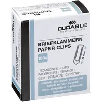 Durable Büroklammern 1210-25, 32mm, Metall verzinkt silber 4005546102061 Durable 121025 100 Stück