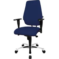 Topstar Bürostuhl Sitness 30, royalblau / silber, mit Armlehnen, bis 110kg, ohne Kopfstütze 4014296014753 Topstar