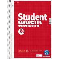 BRUNNEN Collegeblock Student Recycling DIN A4 kariert