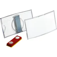Durable Namensschild konvex gewölbt mit Magnet Acryl 40 x 75mm 4005546889290 Durable 25 Stück