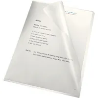 Bene Sichthüllen 201200, A4, glasklar genarbt, oben & rechts offen, 0,08mm 9003266090076 Bene 100 Stück