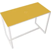 easyDesk Stehtisch 110cm (H), 114x75cm (BxT), rechteckig, gelb / weiß 3660141222975 easyDesk