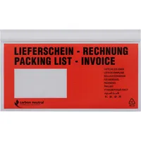 Debatin Lieferscheintaschen UNIPACK Premium 722V0000101 Din Lang LIEFERSCHEIN - RECHNUNG selbstklebend  4016737721824 Debatin 500 Stück