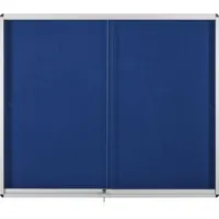 Bi-Office Schaukasten Exhibit VT690207160, 8xA4 (A1), blau/silber, Filz, pinnbar 5603750528777 Bi-Office