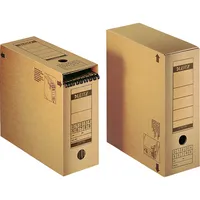 Leitz Archivbox Premium 6086-00-00, A4, braun, Wellpappe (RC) kaschiert 4002432345557 Leitz