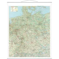Franken Straßenkarte Deutschland beschreibbare Tafel 1:800.000 97x137c