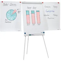 Franken Flipchart ECO Standard, F2100/N, 70x103cm (BxH), weiß, ohne Rollen, mit 2 Seitenarmen 4016946203494 Franken
