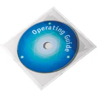 Durable Selbstklebetasche Pocketfix CD/DVD mit Klappe transparent VE=1