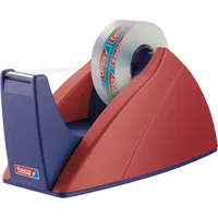 Tesa Klebebandabroller Easy Cut 57421-00000-03, für Klebebänder bis 19mm x 33m, rot/blau 4042448363114 Tesa