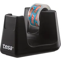 Tesa Klebebandabroller Easy Cut Smart 53903-00000-00, für Klebebänder bis 19mm x 33m, schwarz 4042448259745 Tesa