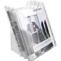 Durable Prospektspender-Set Combiboxx L Tisch/Wand 3 Fächer A4 transparent