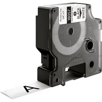 DYMO Rhino Industrie Schrumpfschlauch-Kabeletiketten | 19 mm x 1,5 m | schwarze Schrift auf weißem Untergrund | selbstklebend