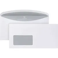 Bong Briefumschlag POSTHORNvelox 02526148, Din Lang+ (C6/5), mit Fenster, nassklebend, 80g, weiß 4040134055350 Bong 1000 Stück