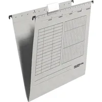 25 x Falken Hängemappe UniReg Kraftkarton 230g/qm seitlich offen grau