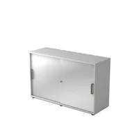 Hammerbacher Schiebetürenschrank V1752/V1753 V1752S/5/S/SG, abschließbar, 2 OH, grau/silber, 120x74,8x40cm (BxHxT) 4032062131237 Hammerbacher 2 Stück