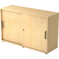 Hammerbacher Schiebetürenschrank V1752/V1753 V1752S/3/3/SG, abschließbar, 2 OH, ahorn, 120x74,8x40cm (BxHxT) 4032062131060 Hammerbacher 2 Stück