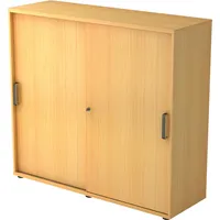 Hammerbacher Schiebetürenschrank V1752/V1753 V1753S/6/6/SG, abschließbar, 3 OH, buche, 120x110x40cm (BxHxT) 4032062131732 Hammerbacher 2 Stück