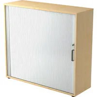 Hammerbacher Rollladenschrank Haziender V1733S/3/S/SG, abschließbar, 3 OH, ahorn/silber, 120x110x40cm (BxHxT) 4032062151440 Hammerbacher
