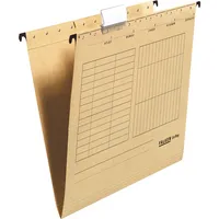 25 x Falken Hängemappe UniReg Kraftkarton 230g/qm seitlich offen braun