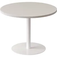 meet powered by PAPERFLOW Beistelltisch rund Spanplatte weiß 80,0 x 80,0 x 60,0 cm, 1 St.