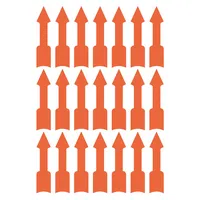 AVERY Zweckform Etiketten Pfeile leuchtrot 39 x 9mm 3008 4004182030080 AVERY Zweckform 63 Stück
