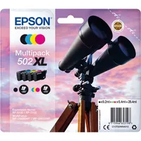 Epson Original 502XL Tinte Fernglas Multipack 4-farbig XL, XP-5100 XP-5105 XP-5150 XP-5155 WF-2860DWF WF-2865DWF WF-2880DWF WF-2885DWF, ReadyPrint Flex-Tintentarife
