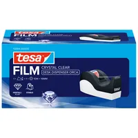 Tesa Klebebandabroller Orca 53914-00000-00, für Klebebänder bis 19mm x 33m, schwarz/weiß 4042448463241 Tesa