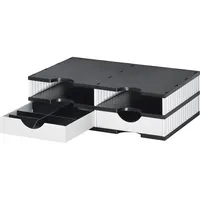 Styro Papier- und Dokumentenablage styrodoc duo Set 2 Schubladen schwa