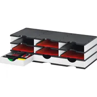 Styro Dokumentenablage styrodoc trio Grundeinheit 72,3 x 22,3 x 33,1 cm (B x H x T) Polystyrol weiß/schwarz 7612176082136 Styro