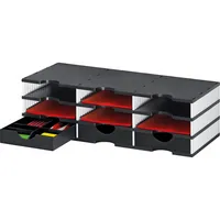 Styro Dokumentenablage styrodoc trio Grundeinheit 72,3 x 22,3 x 33,1 cm (B x H x T) Polystyrol weiß/schwarz 7612176081450 Styro