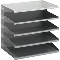 Durable Sortierreck Metall mit 5 Fächern HxBxT 330x360x250mm grau