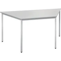 Soennecken Konferenztisch Line, 72cm (H), 160/80x69cm (BxT), Trapezform, lichtgrau / silber 4003969047044 Soennecken