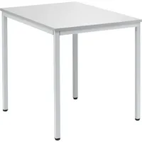 Soennecken Konferenztisch Line, 72cm (H), 80x70cm (BxT), rechteckig, lichtgrau / silber 4003969046979 Soennecken