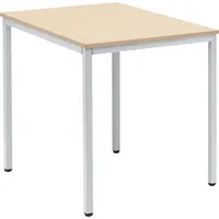 Soennecken Konferenztisch Line, 72cm (H), 80x70cm (BxT), rechteckig, ahorn / silber 4003969046870 Soennecken