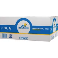 Wepa Falthandtücher ProfiLINE SPARSAM & SAUBER 273410, 24,5x23cm, 2-lagig, Zickzack (V-Falz), hochweiß, Tissue 4000735549016 Wepa 4000 Stück