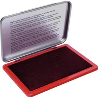 Trodat Stempelkissen 143663 Größe 2 rot getränkt ohne Öl 11x7cm im Metallgehäuse 0190084436632 Trodat