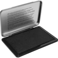 Trodat Stempelkissen 143666 Größe 1 schwarz getränkt ohne Öl 12,5x8cm im Metallgehäuse 0190084436663 Trodat