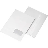 MailMedia Faltentaschen 30007632, C4, mit Fenster, haftklebend, 120g, weiß 4003928284237 MailMedia 250 Stück