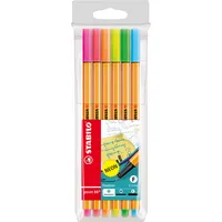 STABILO® Fineliner point 88® Neon 6 St./Pack.