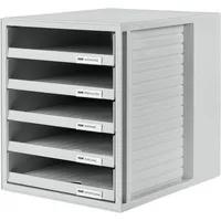 HAN Schubladenbox Schrank-Set 1401-11 lichtgrau/lichtgrau 5 Schubladen offen 4012473140158 HAN