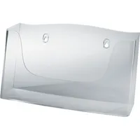 Sigel Wand-Prospekthalter acryl - 1 Fach, glasklar, für A4 quer 4004360831393 Sigel