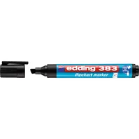Edding Flipchartmarker 383, 4-383001, Pack, schwarz, 1-5mm Keilspitze 4004764013814 Edding