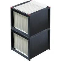 Helit Hängemappenbox H61100 schwarz bis 40 Mappen leer stapelbar 4012086003284 Helit
