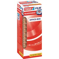 tesa® Klebefilm tesafilm® transparent Office-Box 12 mm x 33 m (B x L) 12 St./Pack.