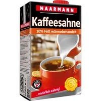 Naarmann Kaffeesahne 1130, 10% Fett, 1 Liter, im Tetrapack 4065400001138 Naarmann 1000 Gramm