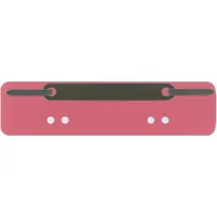 Q-connect Heftstreifen kurz Heftstreifen Q-Connect kurz 4012000313, 3,4x15cm (BxL), Recyclingkarton mit Metalldeckleiste, rot 401892440103 25 Stück